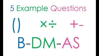 Order of Operations | 5 practice questions for B-DM-AS