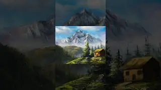 MOUNTAIN HOUSE #art #artist #painting #drawing #draw #sketch #shorts #artcandynepal