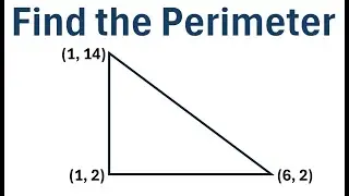 Find the Perimeter of a Triangle Given the Vertices