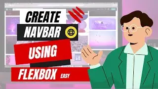 How to create navbar using flexbox | navbar | flex  #navbar #flexbox #code #easy #makesmart
