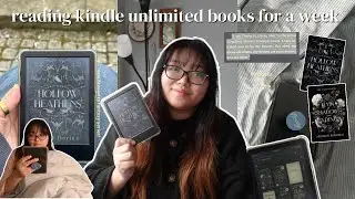 reading kindle unlimited books for a week! | reading vlog 💫📚