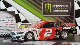 2019 Brad Keselowski Kansas Raced Win 1/24 diecast review
