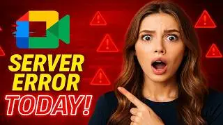 Google Meet Server Error Today FIXED! 🔥 | 100% Working Solution for Meet Not Working