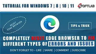 Completely reset Microsoft edge browser to fix different types of errors & issues with Edge in Hindi