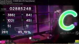 Choir jail 8 Star DT 1 Miss with vomit inducing accuracy