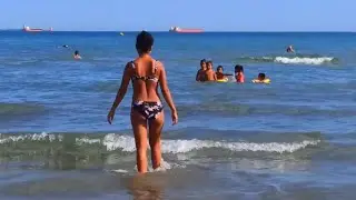 Plage du Cavaou  Fos sur Mer  France.