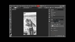 Convertir foto a  dibujo a lápiz en Photopea