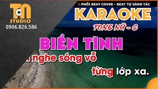 Karaoke Biển Tình  [ Tone Nữ - C ] #karaoke @TCNKaraoke
