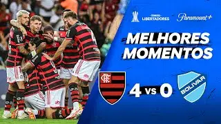 FLAMENGO 4 x 0 BOLÍVAR - CONMEBOL LIBERTADORES 2024 | Paramount Plus Brasil