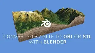 Export a 3D map GLB / glTF to OBJ with Blender v2.80 - 3D-Mapper.com