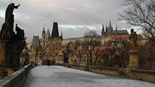 Charles Bridge Walk, Prague, Czech republic 4K - View from the Bridge Tower