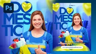 Photoshop Flyer Design for Cleaning Company | Pro Photoshop Tips