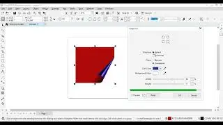 Page curl in corel draw