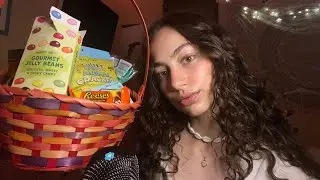 ASMR | Mic Rubbing + What’s in my Easter Basket 🐰🍬