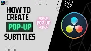 How to Create a Pop-Up Text Effect for Subtitles🔥| DaVinci Resolve