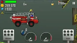 NUCLEAR Plant Survival - Gameplay Walkthrough #hillclimbracing2 #firetruck