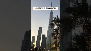 Sunsets from Dubai Mall #dubaimall #burjkhalifa #trending #viral #shorts