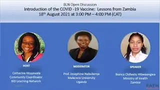 BLN Webinar: Lessons from Zambia on COVID-19 Vaccine Introduction