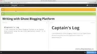 How To Setup Ghost Blogging Platform on Digital Ocean