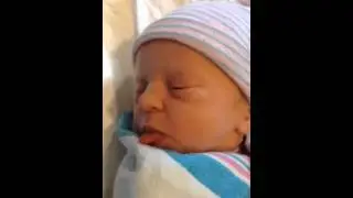 Newborn baby girl