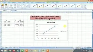 Plotting Adsorption Isotherm | Linear Regression in Excel