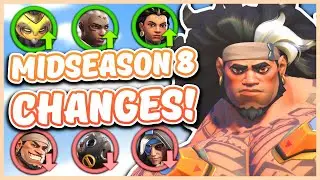 Overwatch 2 MID SEASON 8 PATCH (Huge Mauga Nerf!)