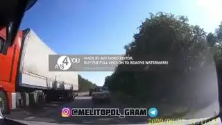 Под Мелитополем едва не произошло лобовое дтп