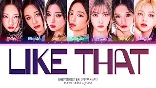 BABYMONSTER 'LIKE THAT' Lyrics (Color Coded Lyrics)