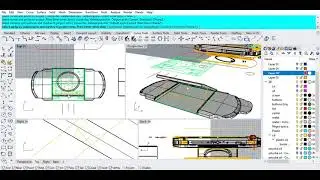 tutorial projecting lines on a plane Rhinoceros
