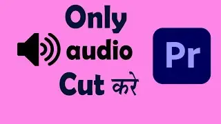 How to cut only audio in Adobe Premiere Pro | The Creator Bhai