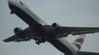 Boeing 767 British Airways takeoff