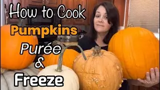 How to cook pumpkins and puree to freeze / Homemade pumpkin puree