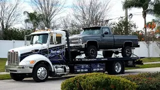 Towing a Classic Chevy K10 Like a PRO!