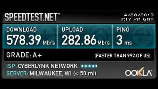 The Fastest Internet Connection on Earth!