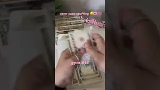 ASMR cash stuffing 🤑🎧 #asmr #money #cashstuffing #shorts #satisfying