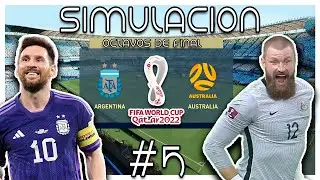 Argentina vs Australia ▌Simulacion Fifa 22 ▌Octavos de Final ⚽️Fecha 3/12
