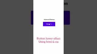 how to create a Button Hover effect using Html and Css#css#webdevelopment#html #coding#html5#button