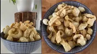 pork crackling home made, chicharron step by step