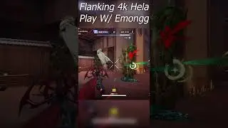 Flanking Hela 4k w/ Emongg in Ranked To Win The Game! #shorts