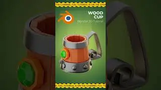 Wood Cup Blender 3D Tutorial is on the Channel #3d #blender3d #blendertutorial