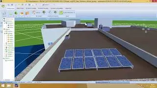 3D Mounted roof PV system design using autocad and pvsol premium for #inonu university
