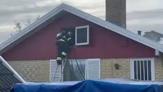 Brand i villa: Større udrykning