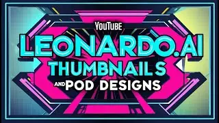 Leonardo AI Tutorial for YouTube Thumbnail Design & POD Design with AI using the Phoenix Model