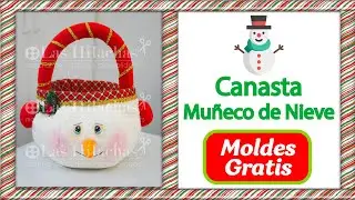 🧺⛄#Canasta #Muñeco #Nieve - #Tutorial #Navideño🎄