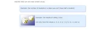 Discrete and continous data