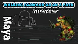 How To Move The Character Forward In Walk Cycle or Along a Path in Maya