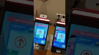 F6CS DH  Desktop 8 inch face recognition temperature measuring solution for smart access control