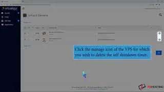 How to Delete the Self Shutdown Timer in Virtualizor   PD Hosting
