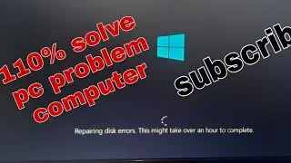 100%solve !!Repairing disk errors!!computer problem solve!!👍 #technology
