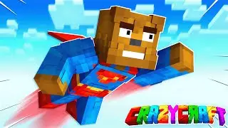 Becoming SUPERMAN In Minecraft Crazy Craft